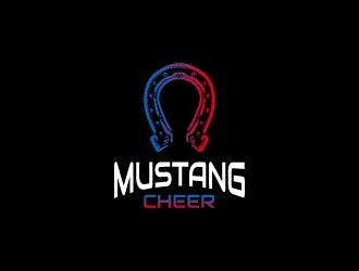 Mustang Cheer logo design by BaneVujkov