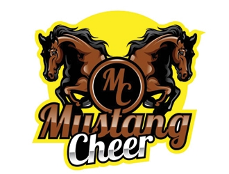 Mustang Cheer logo design by gogo