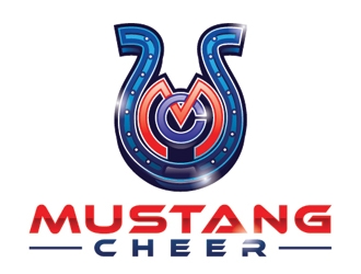 Mustang Cheer logo design by gogo