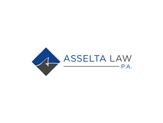 Asselta Law, P.A. logo design by alby