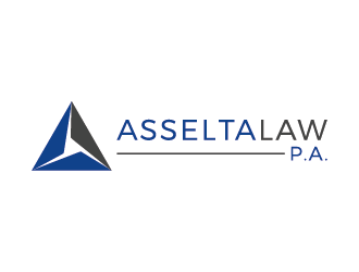 Asselta Law, P.A. logo design by mhala