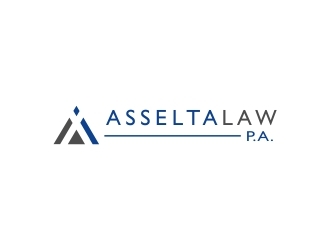 Asselta Law, P.A. logo design by fortunato