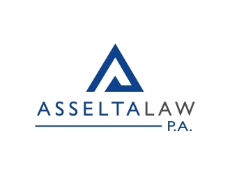 Asselta Law, P.A. logo design by fortunato