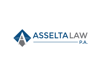 Asselta Law, P.A. logo design by Girly