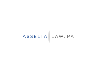 Asselta Law, P.A. logo design by ndaru