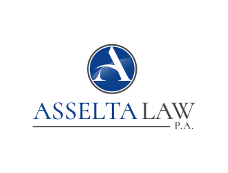 Asselta Law, P.A. logo design by thegoldensmaug