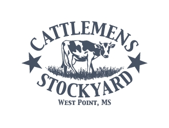Cattlemens Stockyard     West Point, MS logo design by josephope