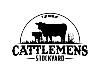 Cattlemens Stockyard     West Point, MS logo design by quanghoangvn92