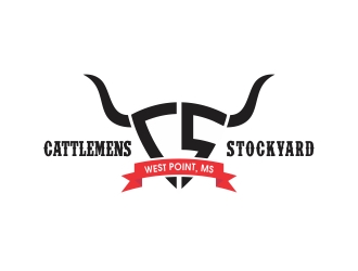 Cattlemens Stockyard     West Point, MS logo design by rokenrol