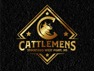 Cattlemens Stockyard     West Point, MS logo design by schiena