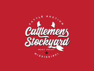 Cattlemens Stockyard     West Point, MS logo design by mob1900