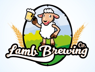 Lamb Brewing Co. logo design by Aadisign