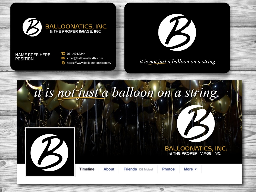 Balloonatics and The Proper Image. logo design by jaize