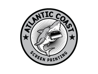 Atlantic Coast Screen Printing logo design by Pak Raden