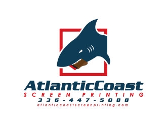 Atlantic Coast Screen Printing logo design by gipanuhotko