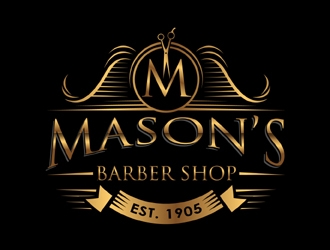 Mason’s Barber Shop  logo design by MAXR