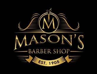 Mason’s Barber Shop  logo design by MAXR