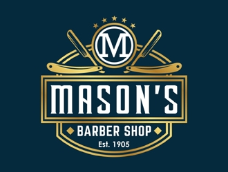 Mason’s Barber Shop  logo design by MAXR