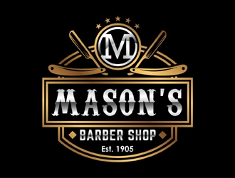 Mason’s Barber Shop  logo design by MAXR