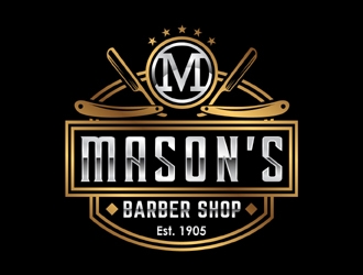 Mason’s Barber Shop  logo design by MAXR