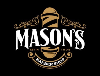 Mason’s Barber Shop  logo design by daywalker
