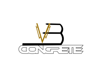VB Concrete logo design by giphone