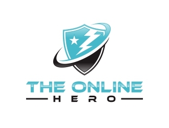the online hero logo design by mercutanpasuar