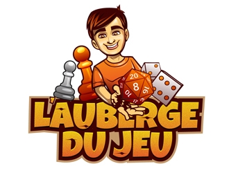 Lauberge du jeu logo design by DreamLogoDesign