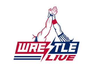Wrestle Live logo design by LogoInvent