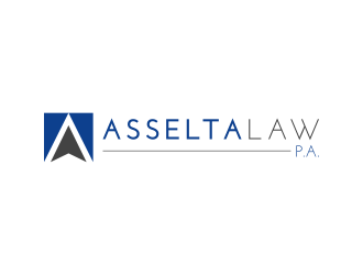 Asselta Law, P.A. logo design by pakNton