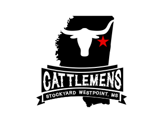 Cattlemens Stockyard     West Point, MS logo design by aldesign