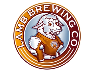 Lamb Brewing Co. logo design by DreamLogoDesign