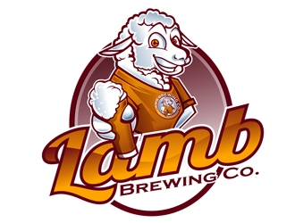Lamb Brewing Co. logo design by DreamLogoDesign