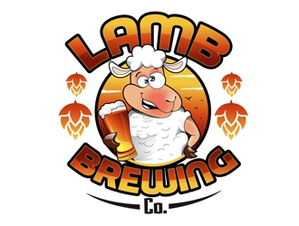 Lamb Brewing Co. logo design by DreamLogoDesign