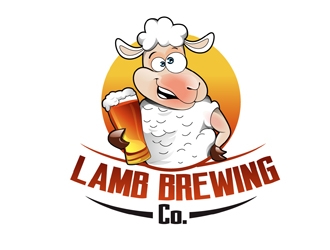 Lamb Brewing Co. logo design by DreamLogoDesign