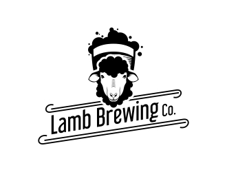 Lamb Brewing Co. logo design by naldart