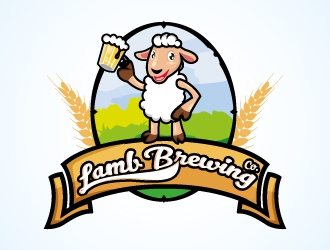 Lamb Brewing Co. logo design by Aadisign