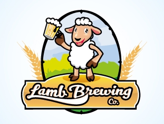 Lamb Brewing Co. logo design by Aadisign