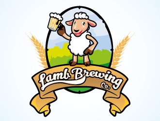 Lamb Brewing Co. logo design by Aadisign