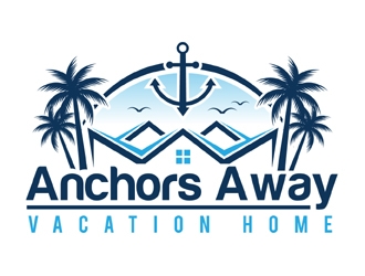 Anchors Away Vacation Home logo design by MAXR