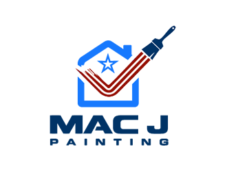 MAC J PAINTING, LLC logo design by Coolwanz