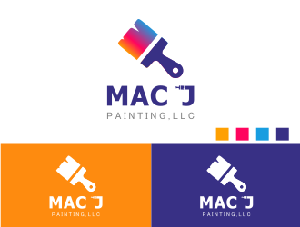 MAC J PAINTING, LLC logo design by werper