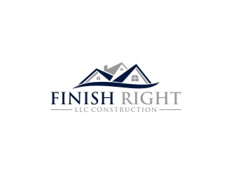 Finish right LLC Construction logo design by agil