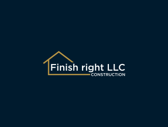 Finish right LLC Construction logo design by sitizen