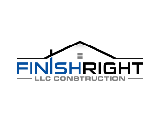 Finish right LLC Construction logo design by lexipej