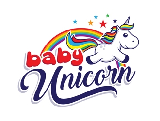 baby unicorn logo design by MAXR