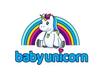 baby unicorn logo design by w4hyu