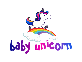 baby unicorn logo design by FloVal