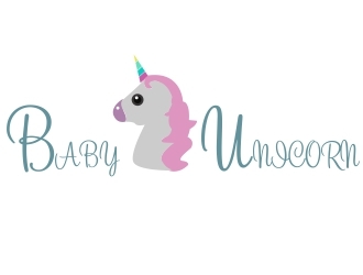 baby unicorn logo design by ElonStark