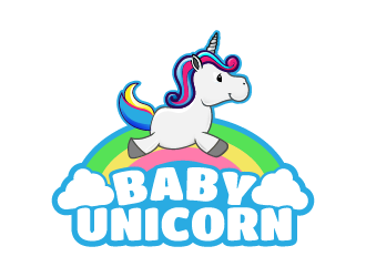 baby unicorn logo design by reight